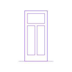 Buildings Interior Doors Solid Interior Door Mix 3 Panels Header Craft Design Svg File, Free Vectors File